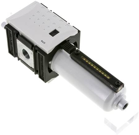 FUTURA Nebelöler, G 3/8", Baureihe 2, BG 2, Metallbehälter mit Sichtrohr