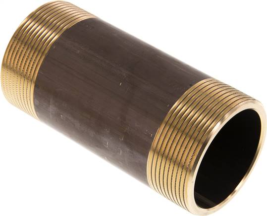 Rohrdoppelnippel G 2"-120mm, Messing
