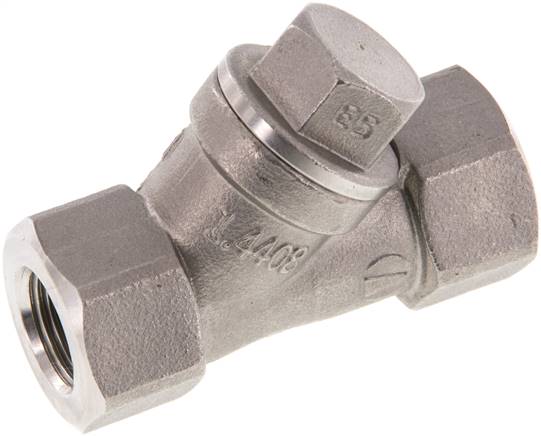 Schrägsitz-Rückschlagventil, G 3/8", PN 40, Edelstahl