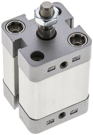 ISO 21287-Zylinder, doppeltw., Kolben 25mm, Hub 20mm, Kolbenstange AG