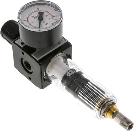 MULTIFIX Filterregler, G 1/4", 0,5 - 10bar, Baureihe 1, Kondensatablass automatisch (drucklos geschlossen)