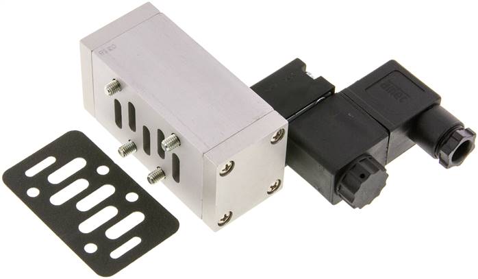 ISO-Ventil (Größe 1), 5/2-Wege LuftLuftfederrückstellung, 115 V AC