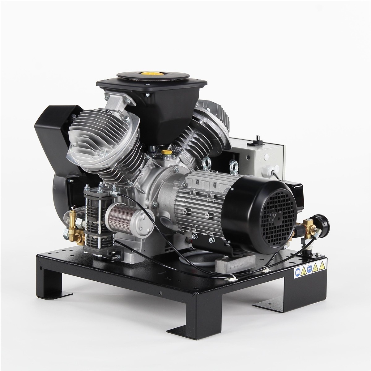 AGRE Industrie-Kolbenkompressor Typ PLG MEK-O-7.5 10 YD D auf Grundrahmen, 4116002293