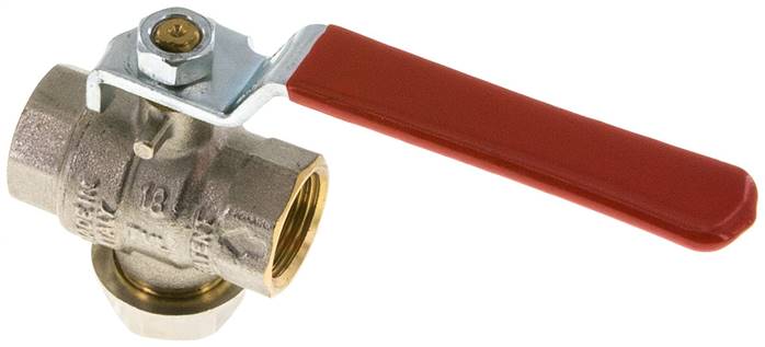 Messing-Kugelhahn mit Schmutzfänger, G 1/2"