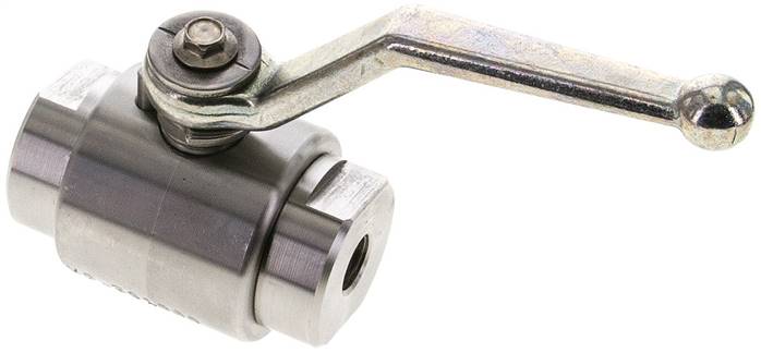 Hochdruck-Kugelhahn, Edelstahl, G 1/4", 0 bis 500bar