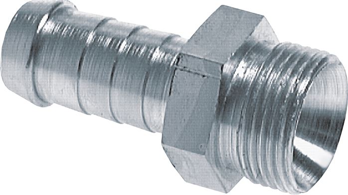 Schlauchnippel M 18x1,5 AG, 11 - 12mm, Stahl verzinkt