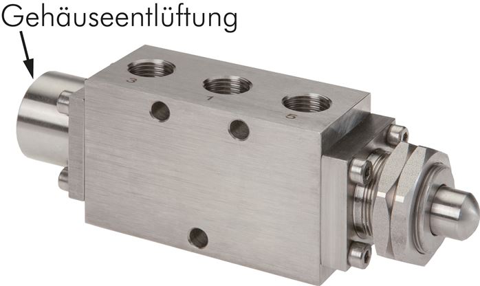 5/2-Wege-Endschalter, G 1/4" , Nocke, Edelstahl
