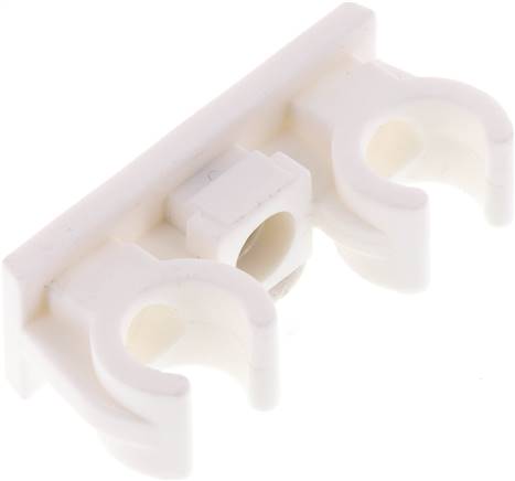 Rohrbefestigungsclip (2-fach) für 12mm Rohr