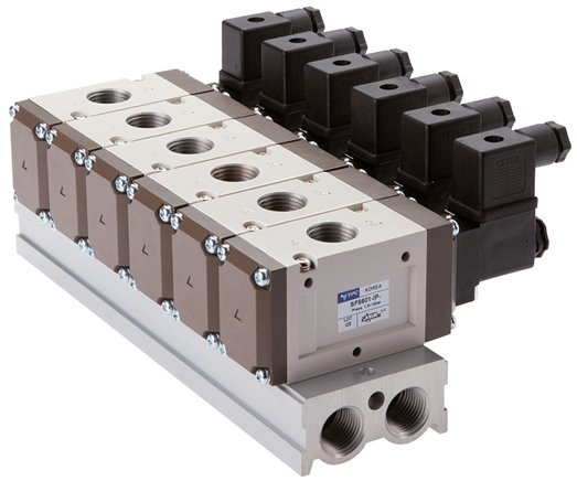 Reihenleiste (4-fach) für SF6000 (3/2-Wege)