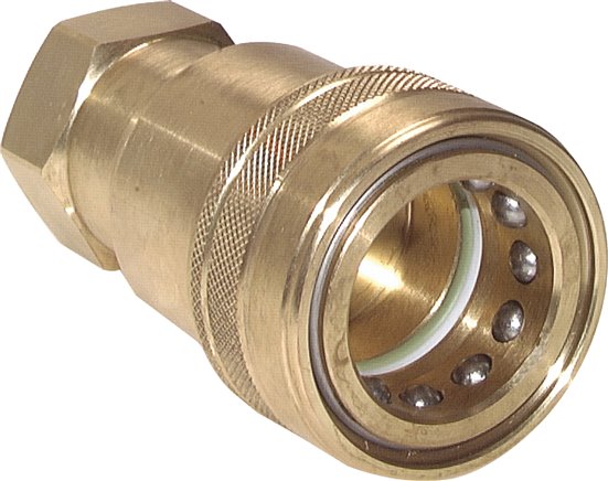 Hydraulikkupplung ISO 7241-1B, Muffe, NPT 1-1/2"(IG),Messing