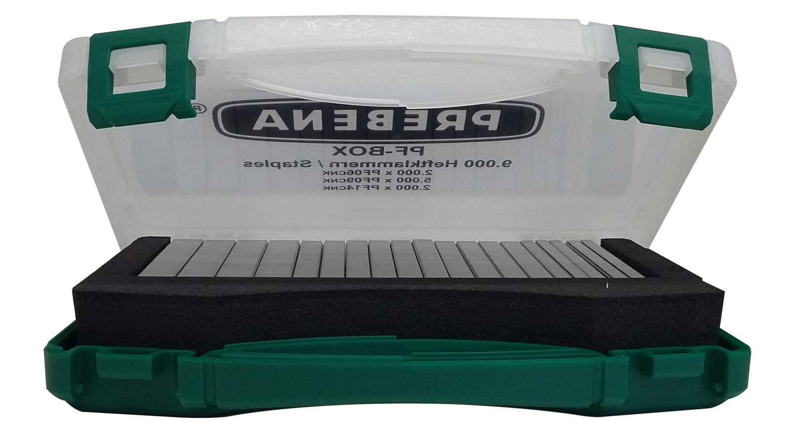 Prebena Heftklammern PF verzinkt im praktischen Handwerker-Koffer