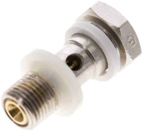 Drosselhohlschraube G 1/8", abluftregelnd (B), Schlitzschraube (mit Schraubendreher einstellbar)