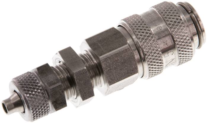 Schott-Schnellkupplung (NW5) 6x4mm Schlauch, Edelstahl