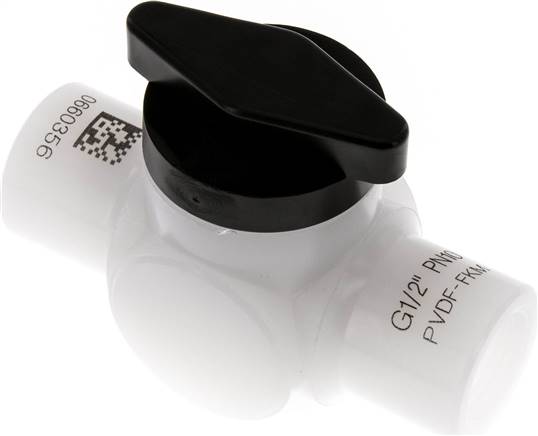 Kugelhahn, PVDF, G 1/2", PN 10