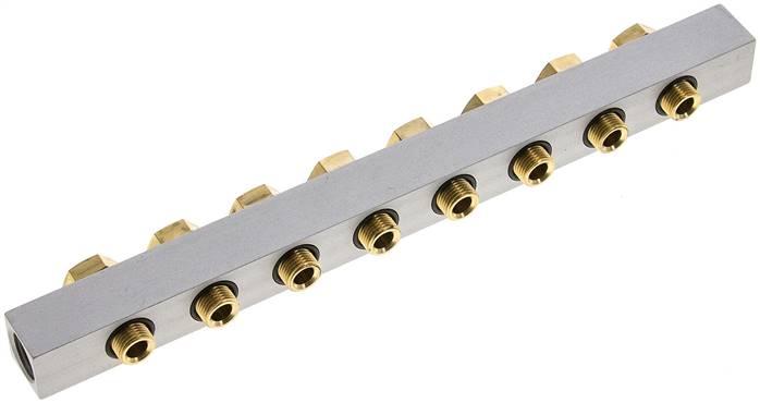 P-Leiste inkl. Hohlschrauben und Dichtungen für Ventilbaureihe M04 / P04 R 281/8