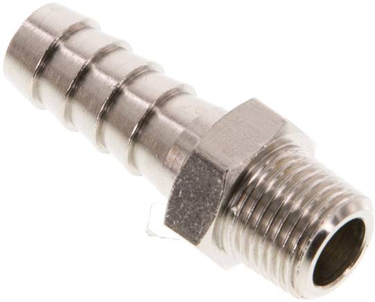 Gewindetülle R 1/8"-8 (5/16")mm, Messing vernickelt