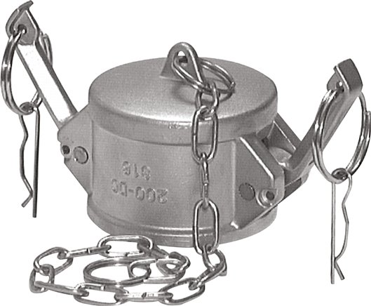 Kamlock-Verschlusskappe (DC) 6", Edelstahl (1.4408)