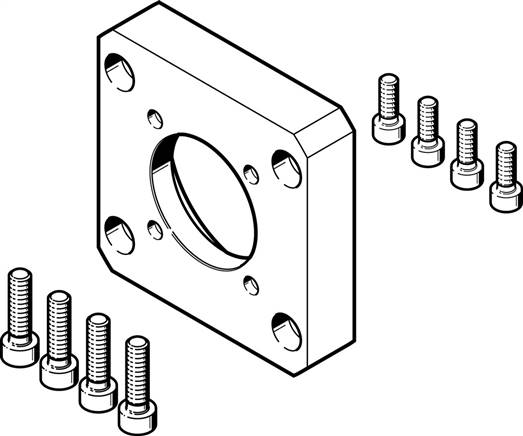 FESTO EAMF-A-62A-60G/H (1460112) Motorflansch