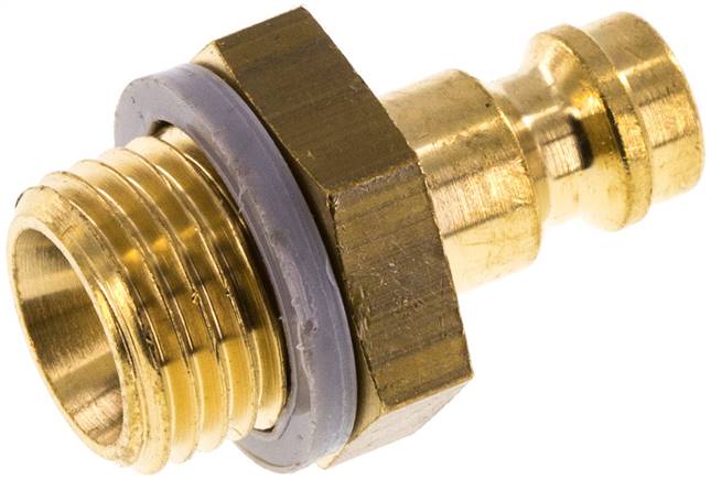 Kupplungsstecker (NW5) G 1/4"(AG), Messing