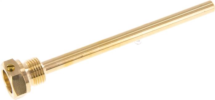 Schutzrohr zum Einschrauben (G 1/2"), 160mm, Cu-Legierung Typ TR 160 BUND CU