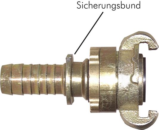 Sicherheits-Kompressorkuppl. 25 (1") mm Schlauch, S-Bund