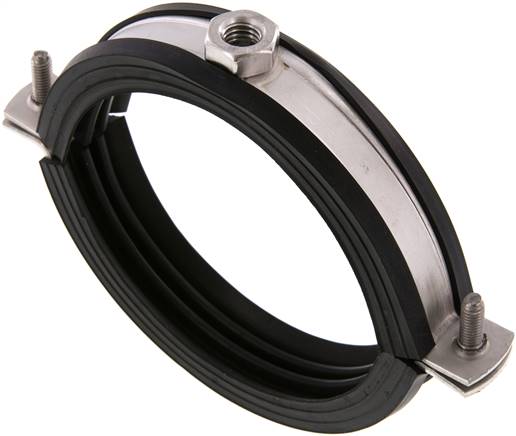 Rohrschelle, 100 - 106mm, 1.4404, mit Einlage, RS 106 G ES