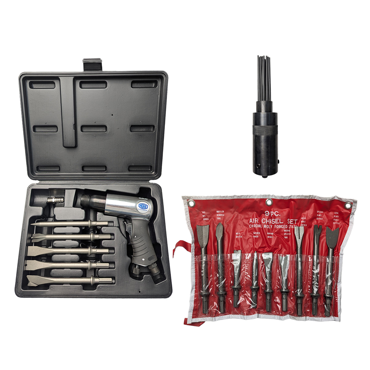 AKTION AGRE Meißelhammer Profi 1,5kg mit Meißelset und Nadelentroster