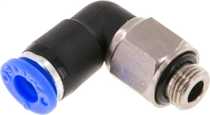 Winkel-Drehverschraubung G 1/8"-6mm, IQS-Standard
