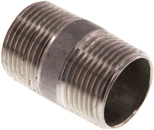 Rohrdoppelnippel R 3/4"-40mm, 1.4571