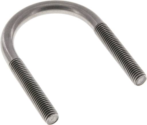 Rundstahlbügel, M 10, 44,5 - 48,3mm, 1.4301