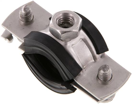 Rohrschelle, 15 - 19mm, 1.4404, mit Einlage