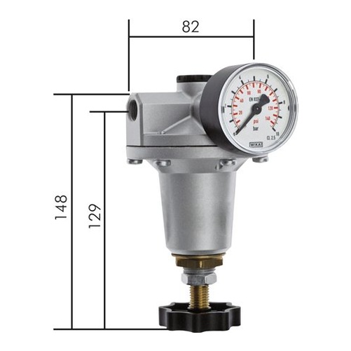 Regolatore di pressione di precisione G 1/4", 0 - 1 bar Standard 3