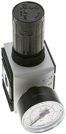 FUTURA Präzisionsdruckregler, G 3/8", 0,2 - 4bar, mit durchgehender Druckversorgung