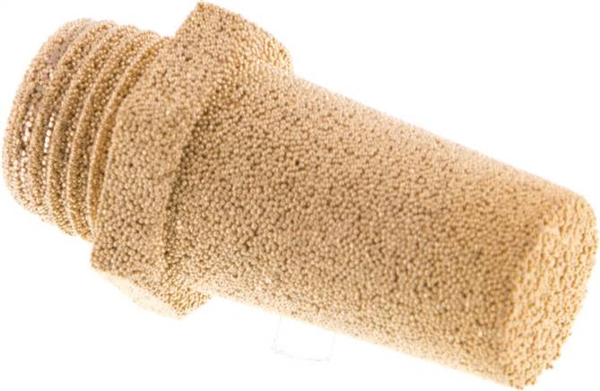 Schalldämpfer G 1/4", Sinterbronze, Sechskant