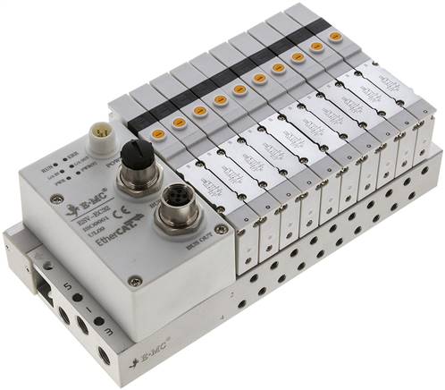Ventilterminal 10x5/2-Wege, EtherCAT, M 5 an Grundplatte (seitlich)
