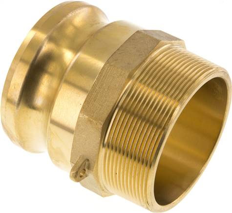 Kamlock-Stecker (F) R 3"(AG), Messing