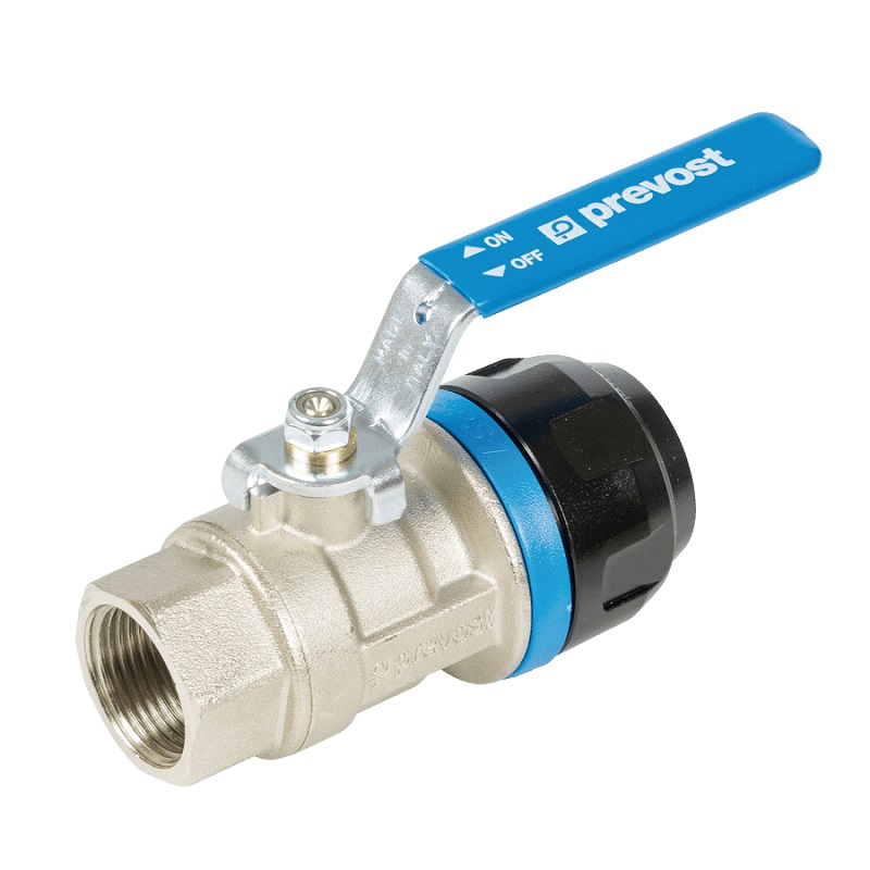 PREVOST-KUGELHAHN MIT INNENGEWINDE für Rohr mit außen-Ø = 50 IG BSPP = G 1 1/2