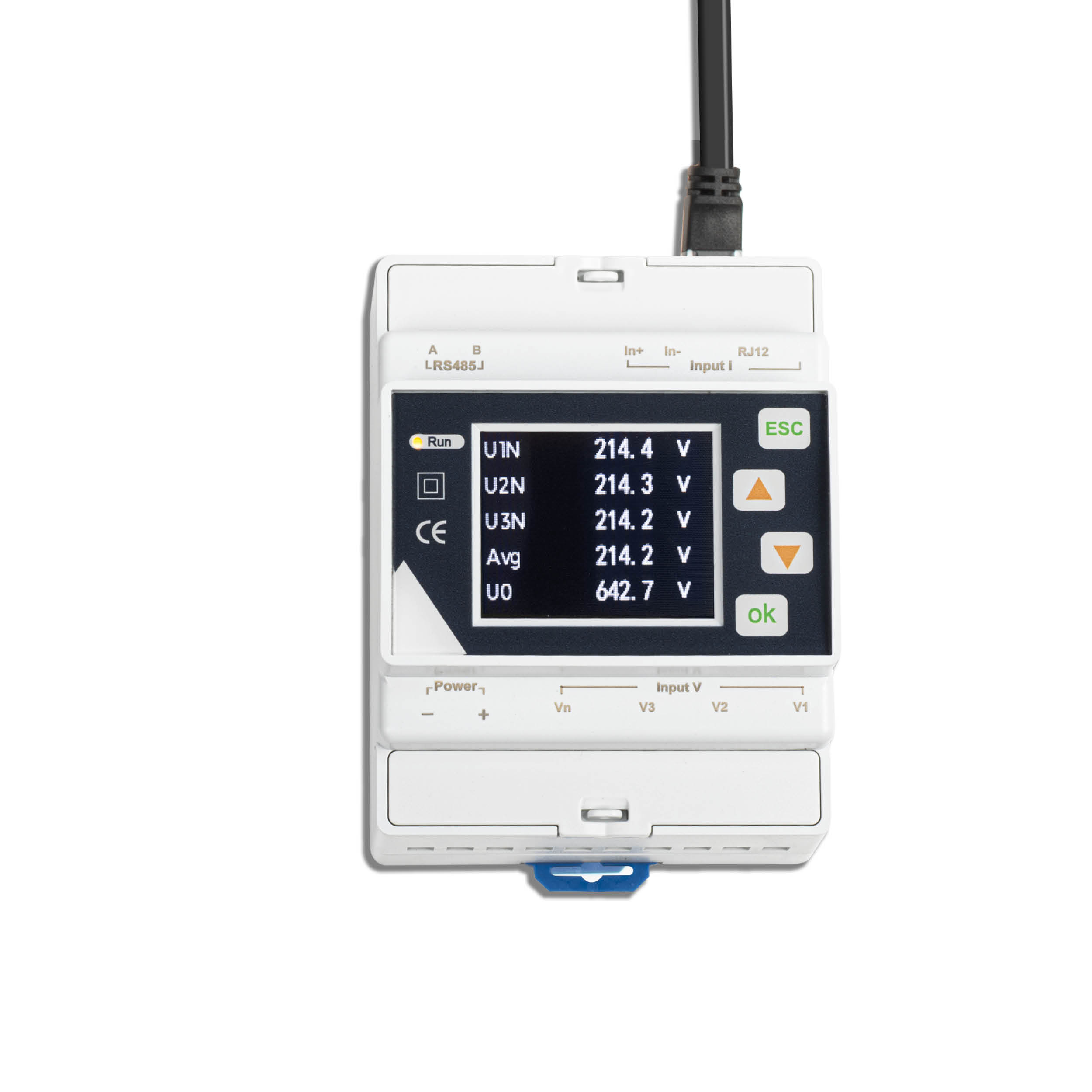 S111 Leistungs- und Energiemessgerät, DIN-Schiene, Modbus/RTU, 18-36 VDC