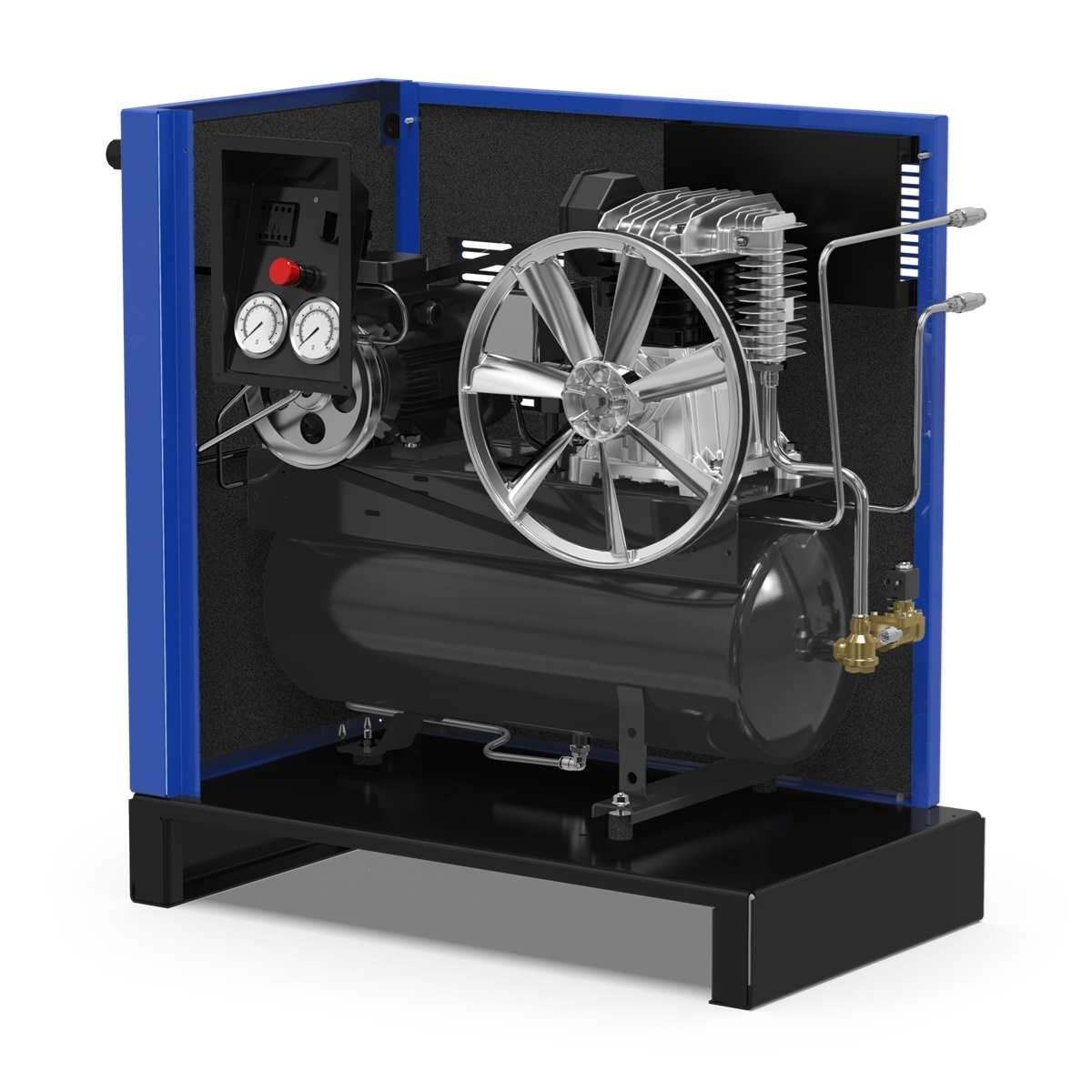 AGRE Kolbenkompressor SILENT TWISTER 350D