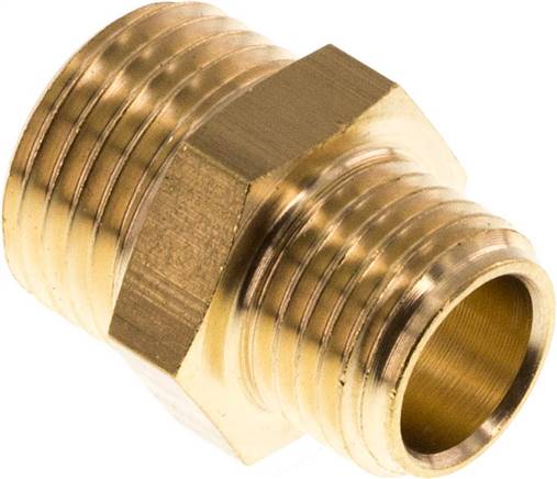 Doppelnippel G 1/4"-M 16x1,5, Messing