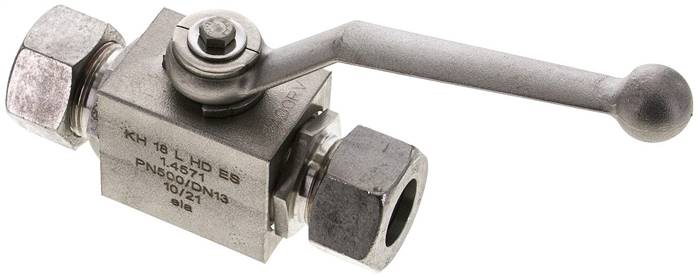 Hochdruck-Kugelhahn, Edelstahl, 18 L (M26x1,5), -0,999 bis 315bar