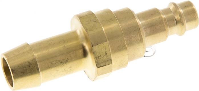 Kupplungsstecker (NW7,2) 13 (1/2")mm Schlauch mit Rückschlagventil
