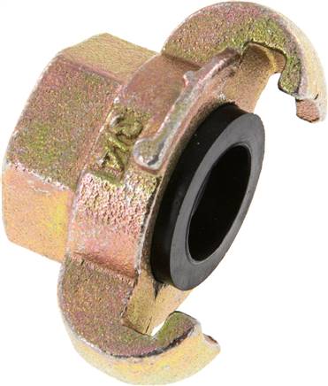 Kompressorkupplung Rp 3/4"(IG), Stahl verzinkt, Dichtung NBR