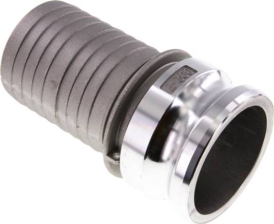 Kamlock-Stecker (E) 75 (3")mm Schlauch, Aluminium