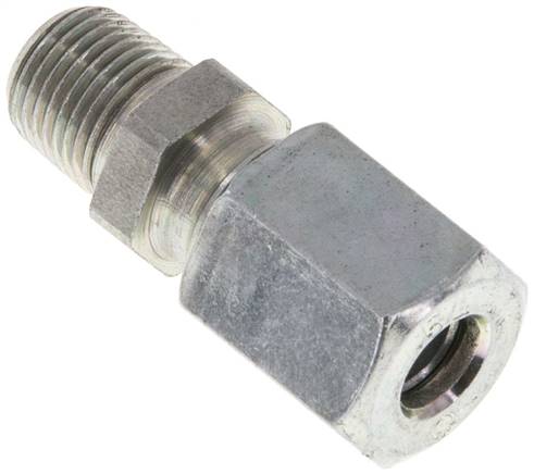 Gerade Schneidringverschr. R 1/8"-6 L (M12x1,5), Stahl verzinkt