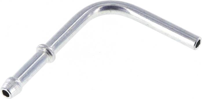 90°-Schlauchnippel Rohr 4, Schl. 3 - 4mm, Stahl verzinkt