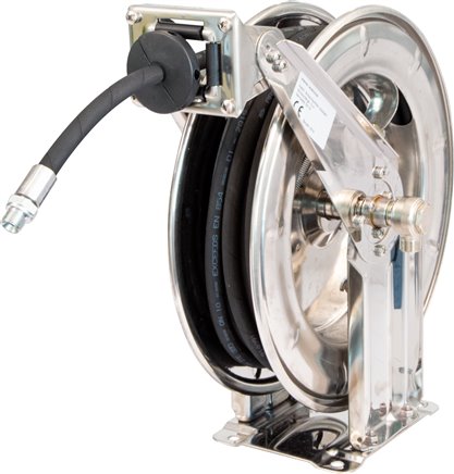 Autom. Schlauchaufroller 15 mtr. 12mm Schlauch,Stahl lackiert