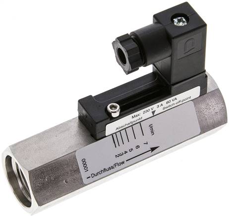 Durchflusswächter G 1/2" (IG), 2 - 7 l/min, 1.4571