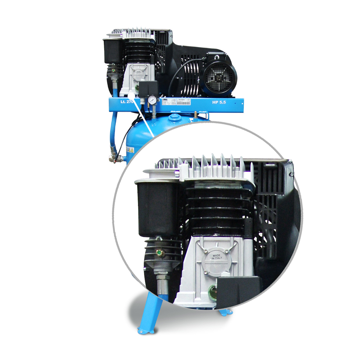 ABAC Kompressor PRO B5900B 270 VT5,5 – Der stationäre Werkstattprofi!