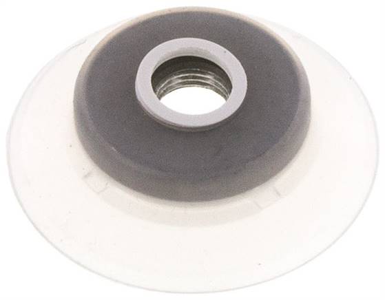 Flachsauger (stabile Lippe), 62x5mm, G 1/4", Silikon (50A, transparent)